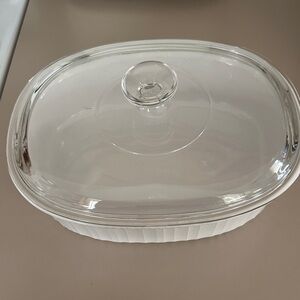 CorningWare Oval Casserole Dish with lid